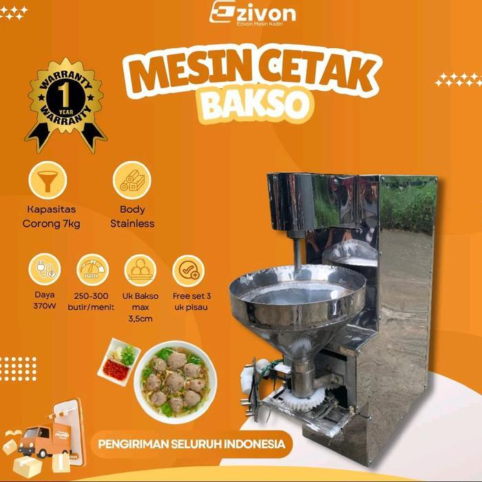 Mesin cetak bakso murah sedang Stainless otomatis