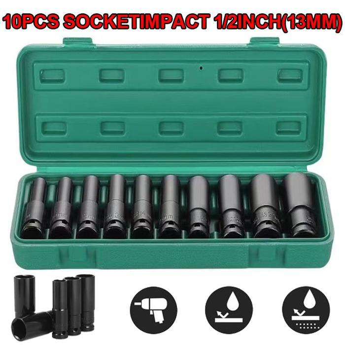 Socket Panjang 1/2 8-24mm Impact Kunci Socket/Kunci shock Impact socket set/Impact sock impact