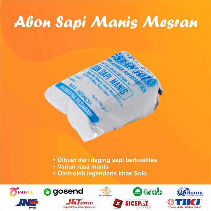 Abon Sapi Mesran Rasa Manis Daging Sapi Asli Khas Solo