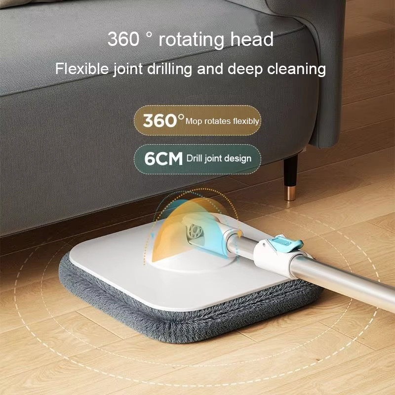 360-Degree Rotating Mop With Spin Bucket Set Automatic Dehydration Hand Free Floor Cleaning Mop