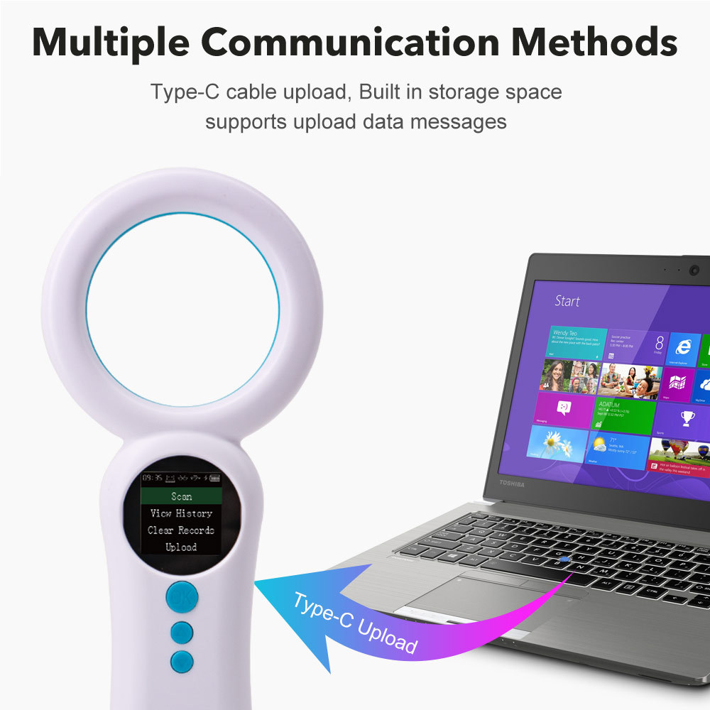 Boland W92 animal microchip reader Pet Chip Reader Pets Animal Chip Reader RFID Microchip Scanner