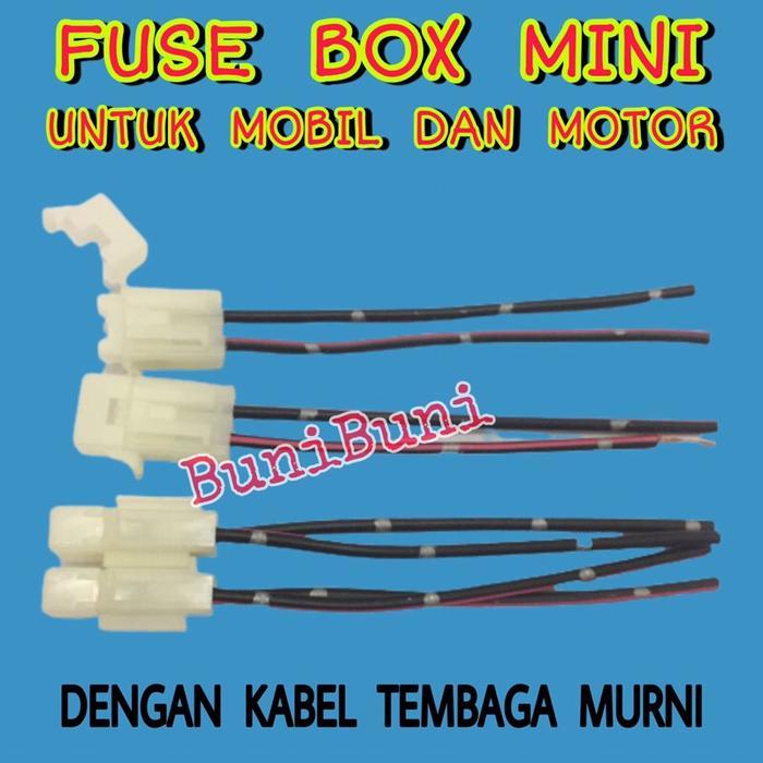 "New" FUSE BOX KECIL / Rumah Sekring - Sikring Dx Tancap KECIL / MINI Untuk Mobil & Motor