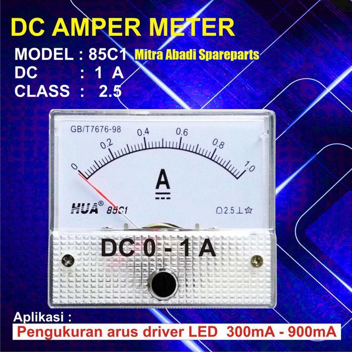 "New" Amperemeter Analog DC 1A / 1 Ampere / 1000 mA