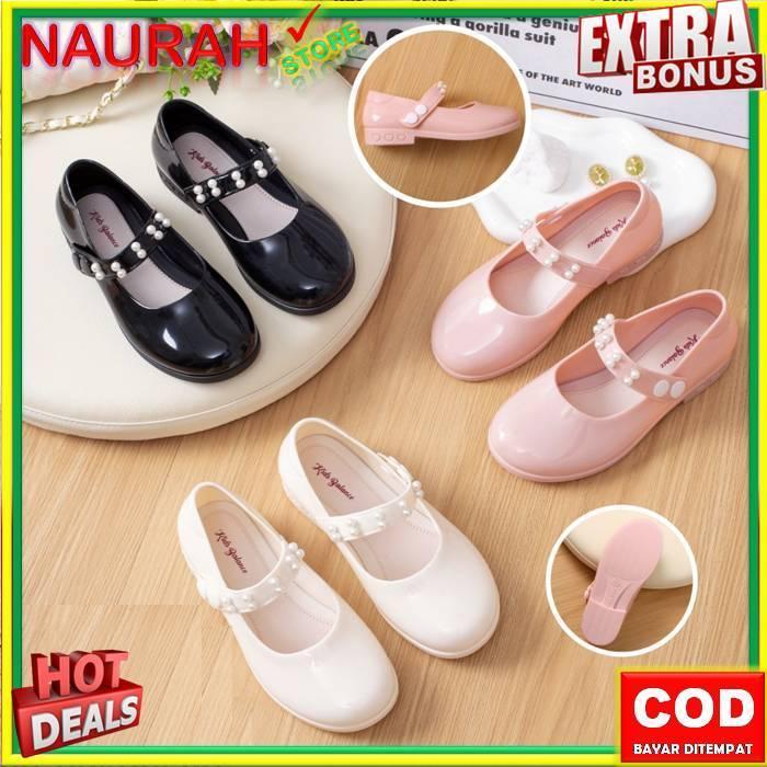 ORIGINAL Sepatu Pantofel Anak Balance 642 3B Sepatu Docmart Sekolah Motif Mutiara Bahan Karet Jelly