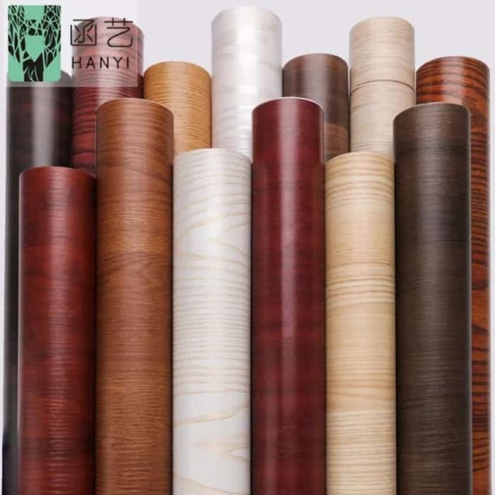 "New" sticker Deco sheet PVC pelapis meja furniture HPL kayu