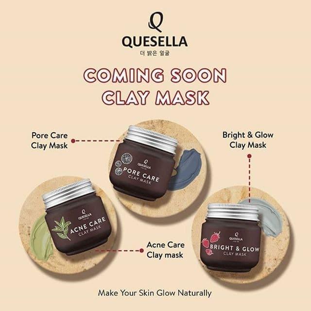 Quesella Clay Mask Acne Care Pore Care Bright & Glow - Acne Care C