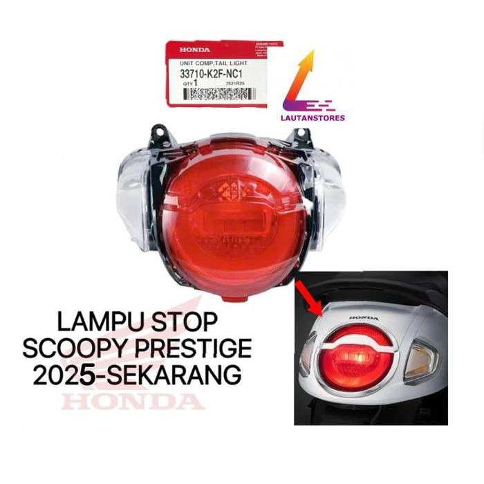33710-K2F-Nc1 Lampu Stop Lamp Rem Belakang New Scoopy Prestige 2025 Terbaik