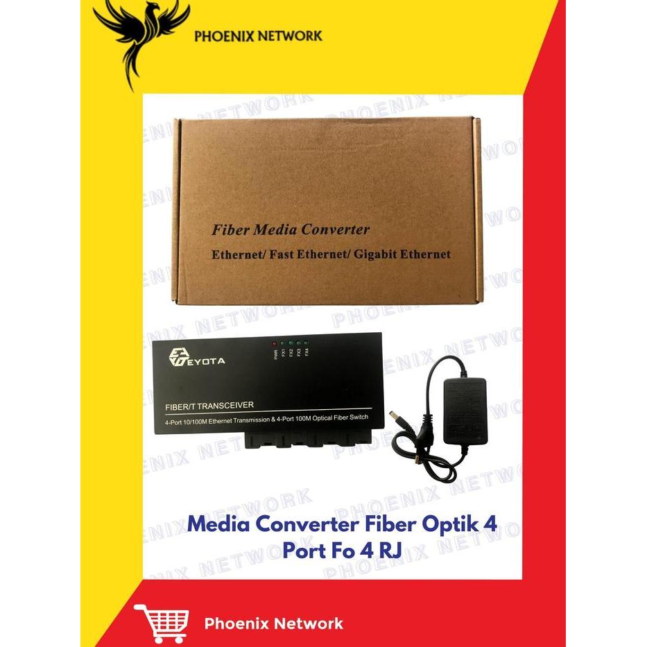 Terbaru Best Quality 100% Original Htb Media Converter Eyota Fo 4 Fo 4 Lan Poe 100 Mbps/ Htb 4 Fo 4