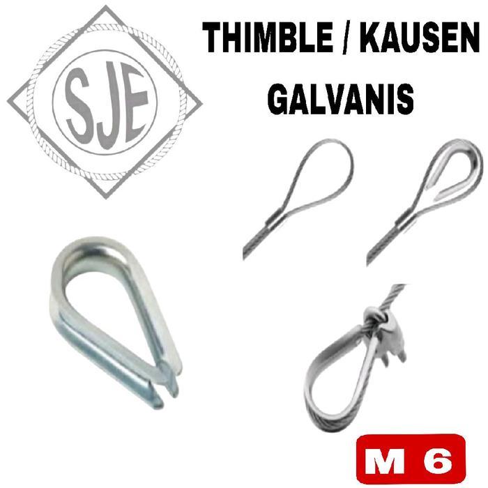 * thimble sling 6mm / lekukan tali Sling 6mm / thimble 6mm / kausen 6mm