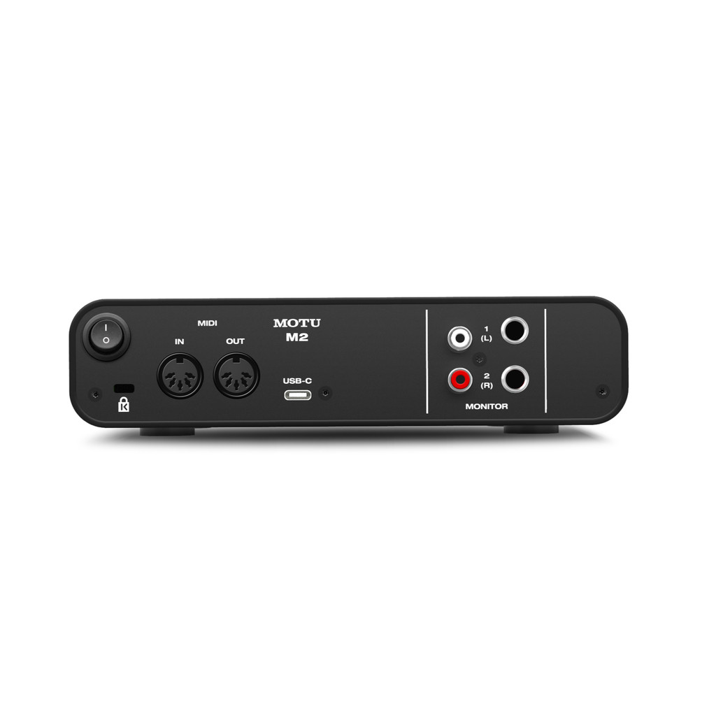 MOTU M2 2-in / 2-out USB audio interface Measured 120 dB dynamic range on outputs for superb analog