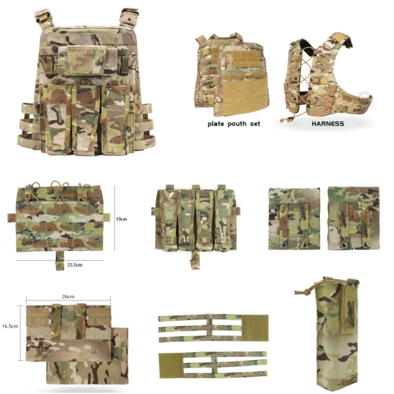 Sun Snow Precision Avs Mbav Plate Pouch Set Tactical Tank Top Assembly Accessories