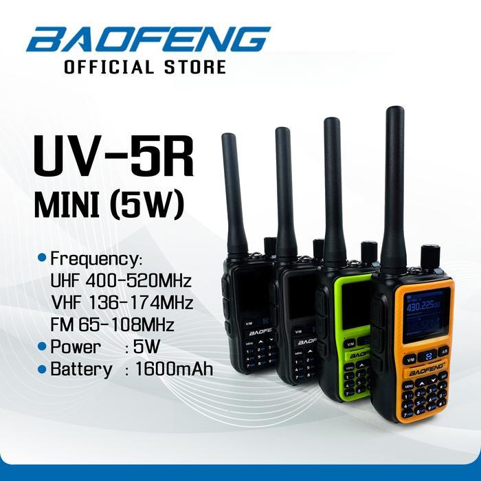 BAOFENG UV-5R Mini (5W) Walkie Talkie HT - Baofeng Indonesia