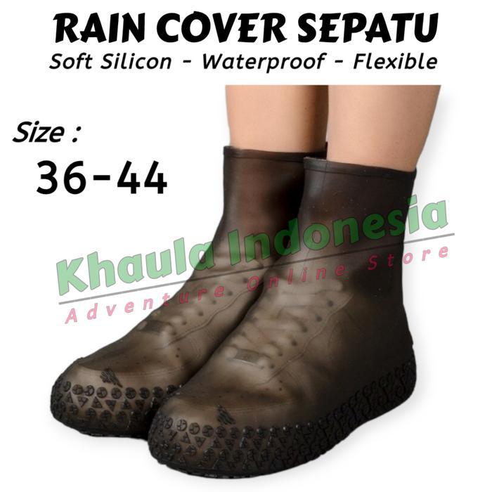 gaiter pelindung sepatu rain cover sepatu silicon waterproof silikon