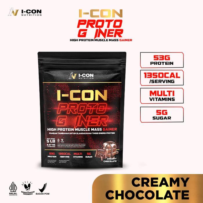 ASLI Icon Nutrition Proto Gainer 5 Lb Susu protein Otot Terbaik READY STOCK