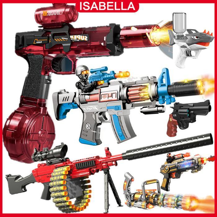 ASLI ISABELLA Berulang Listrik Mainan Tembakan Anak Besar Water Mainan / Tembak / Mainan Anak /