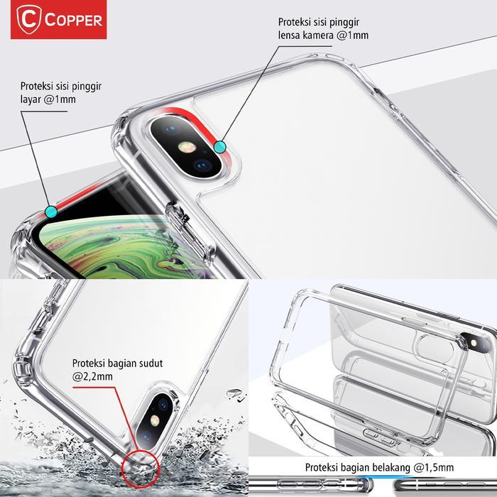 COPPER Acrylic Case Compatible For iPhone 12 - Clear Hardcase ( Bening )