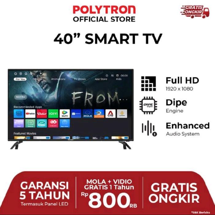 TV POLYTRON 40 INCH SMART TV PLD40CV TV POLYTRON 40INCH SMART 40CV