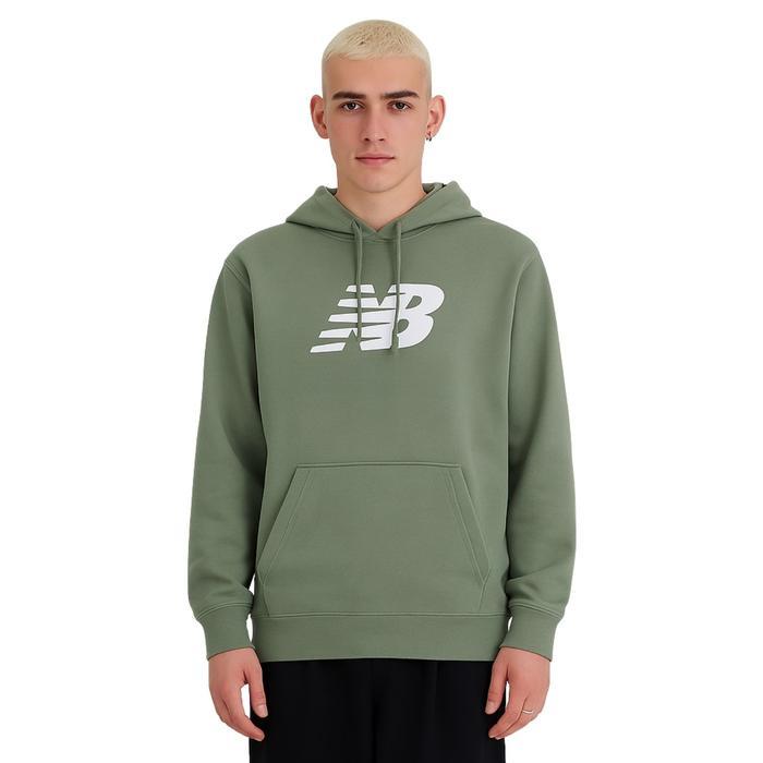 New Balance Sport Essentials Fleece Logo Hoodie Original Jacket Hoodie Pria Stylish Tahan Lama