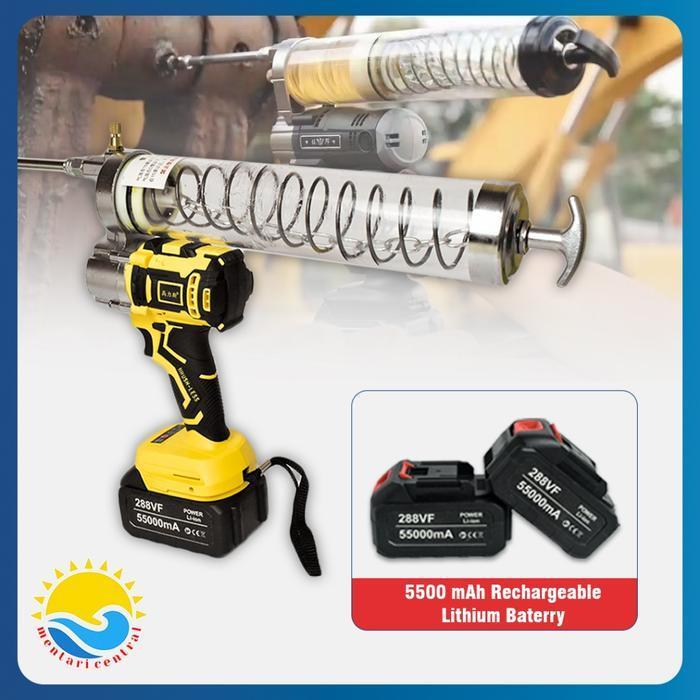 ALAT GREASE SEMPROT LISTRIK ELECTRIC SPRAY GUN 600CC 21VOLT  MINYAK LITHIUM GREASE GUN