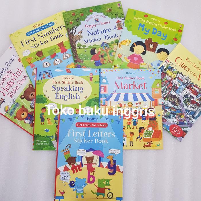 Usborne Stiker buku anak activity Sticker book
