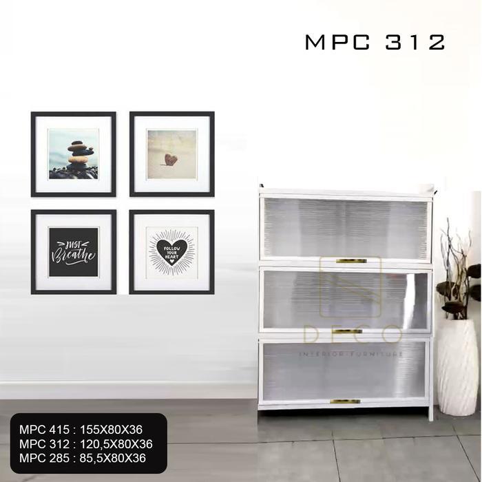 New Lemari Dapur/Rak Dapur Besi/Lemari Kaca Modern RAXA