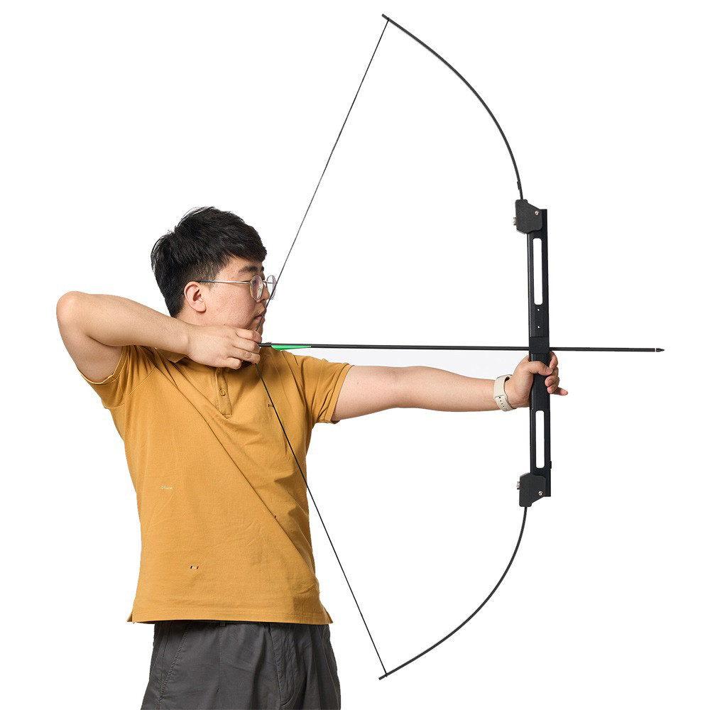 58" Foldable Bow 35 lbs Folding Archery Bow for Left Right Hand Aluminum Riser Fiberglass Limbs for