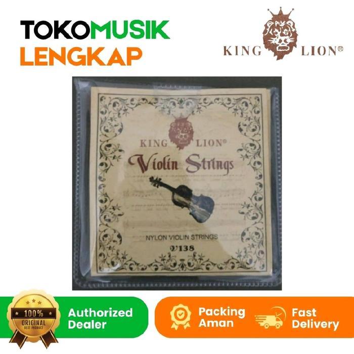 Senar Biola Violin String KING LION Nylon Violin String V138 V 138