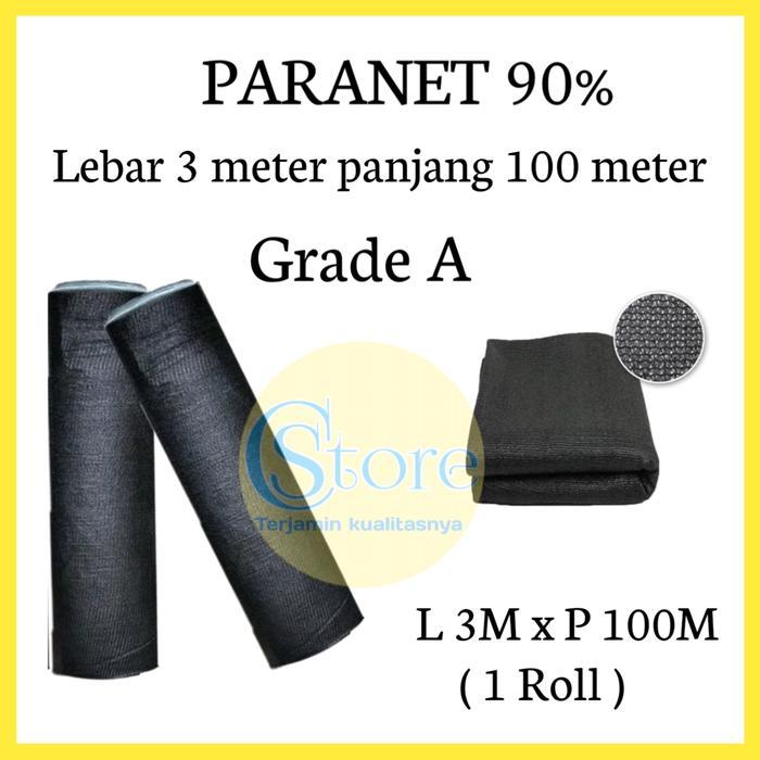 Paranet 90% Lebar 3 meter x panjang 100 meter