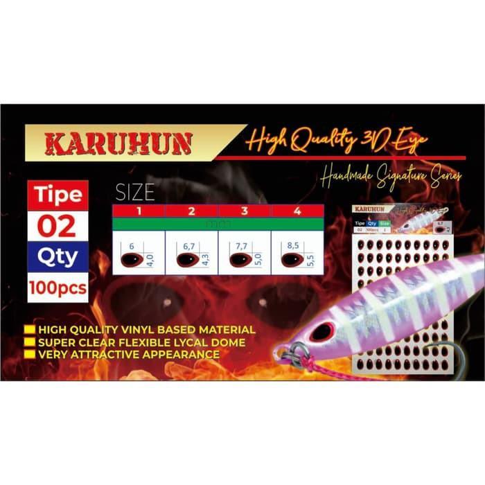 Karuhun Mata Ikan 3D Mata Metal Jig Model Koika