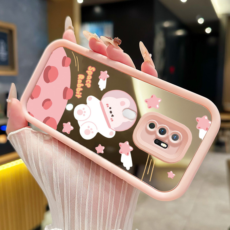 Casing Hp untuk OPPO A5 2020 A9 2020 Case Casing pola Beruang Kelinci Luar Angkasa Cesing HP Kesing 