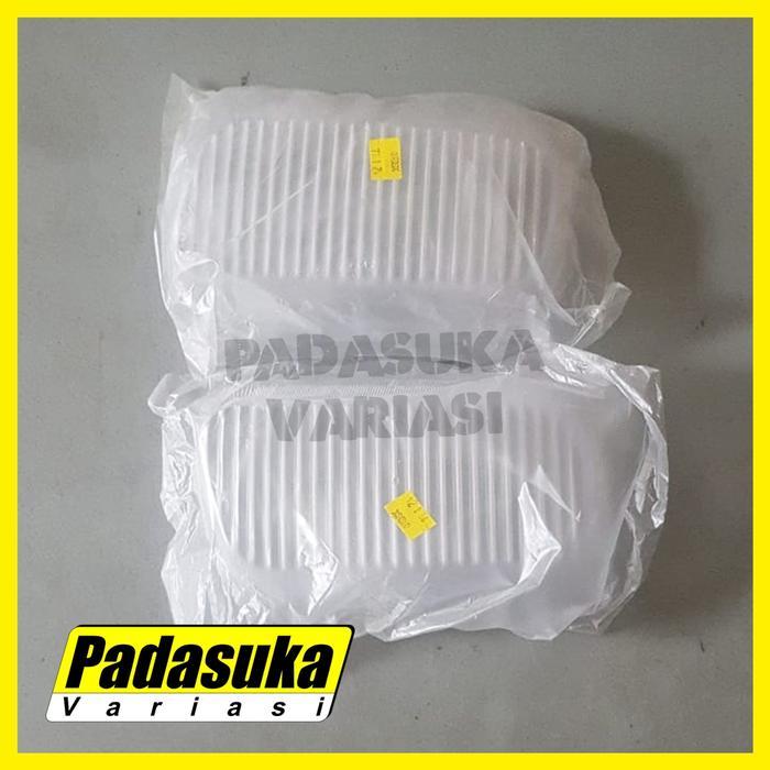 Sepasang Mika Foglamp Canter Mika Lampu Kabut Lampu Bemper Canter Kiri Kanan