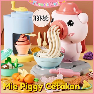 Mainan Fun Doh Play Doh Set Kitchen Set Mie Piggy / Mainan Edukasi