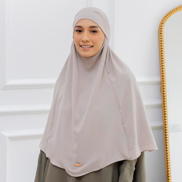 ASLI Lozy Hijab - Halima French Khimar (Khimar Instan Cadar Syari Multifungsi) flow Muslim Kerudung