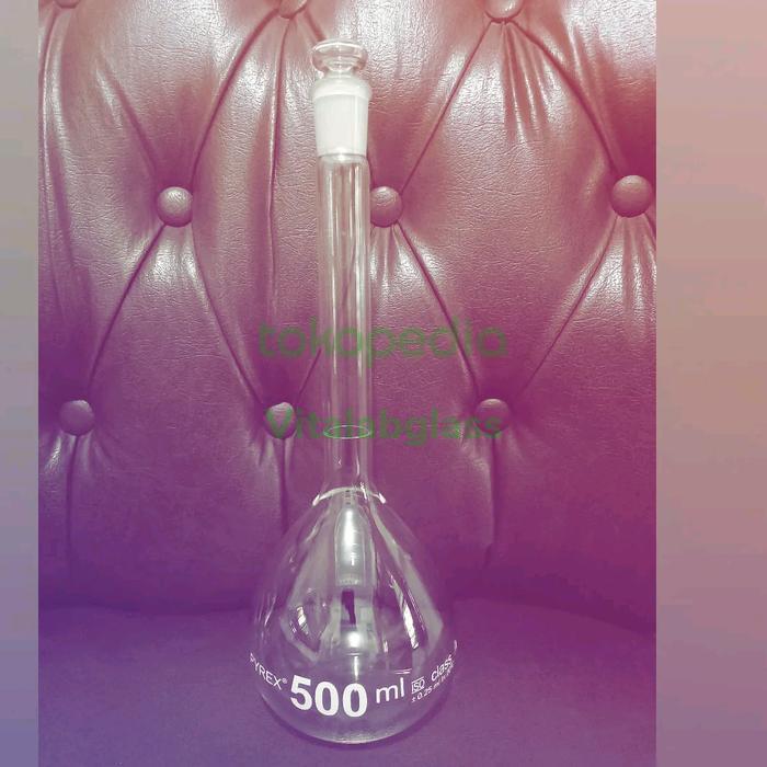 VOLUMETRIK FLASK/LABU UKUR 500 ML PYREX