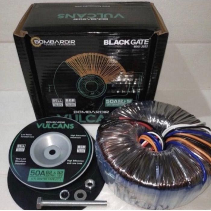 TRAVO TRAFO 50A 62V 52V CT BOMBARDIR VULCANS DONUT TOROID VULCAN 50 AMPER A MURNI BELL BGR