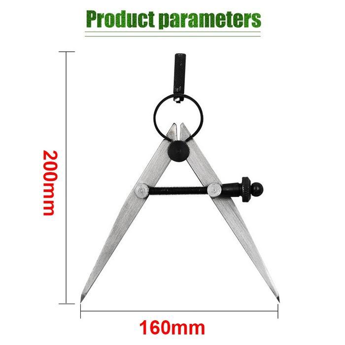 Jangka Tusuk 6 Inch Jangka Bubut Lurus Stelan Adjustable Spring Caliper Divider 6"
