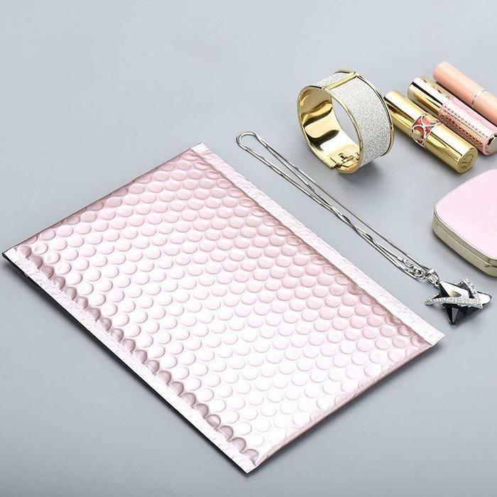 500pcs/Lot Custom Logo Poly Bubble Mailer Bag, Water Proof Self Sealing Padded Envelope Shipping Bag