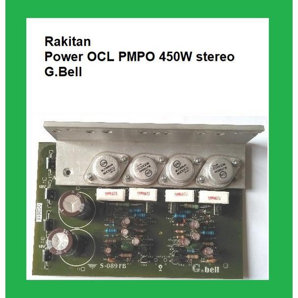 TERLARIS Rakitan power OCL PMPO 450W stereo G.Bell SALE