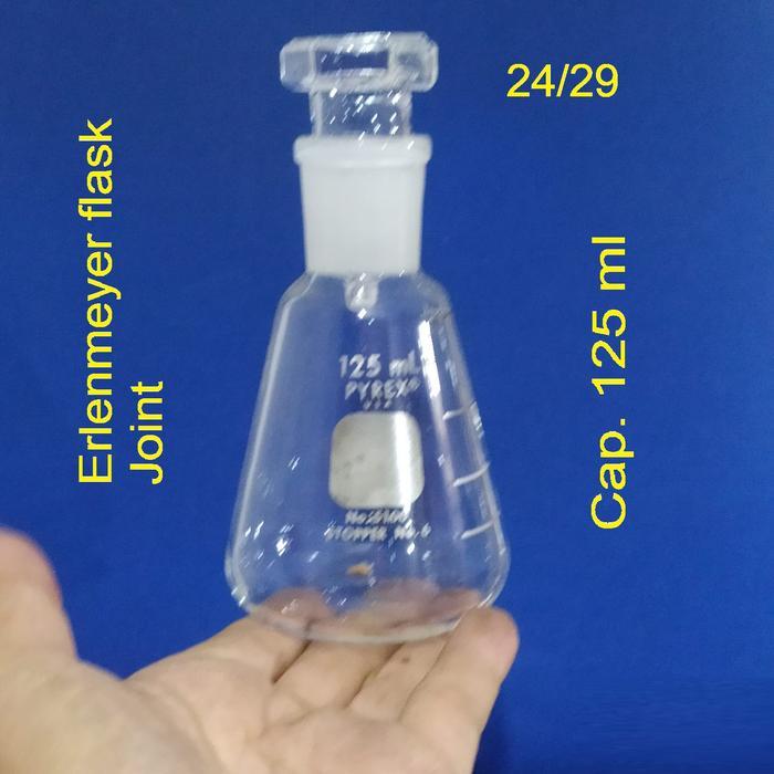 Ready ERLENMEYER TUTUP ASAH 125 ML 24/29 29/32 PYREX USA ERLENMEYER GLASS STOPPER ERLENMEYER JOINT
