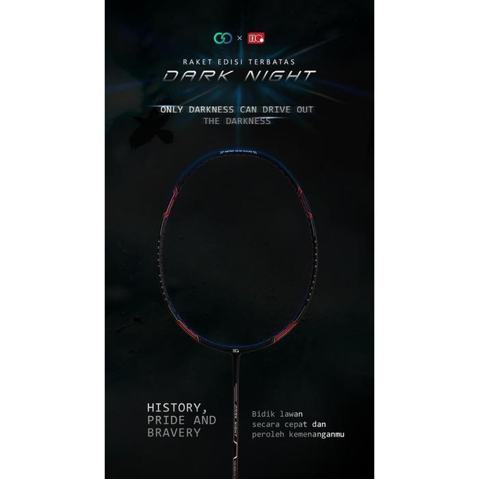 Hi-Qua Special Edition The Dark Night Raket Badminton Up To 30Lbs Pasti Ori