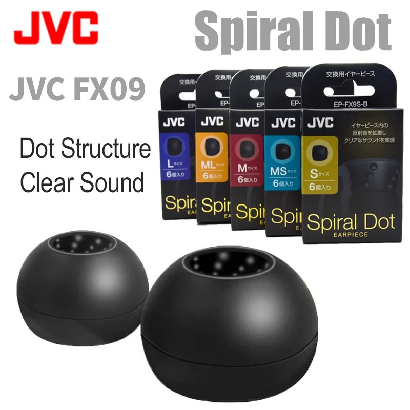Jvc Spiral Dot Eartips Silicone Earbud Tips Jvc Fx9 Eartips Replacement Earbuds Tips Earphone Ear