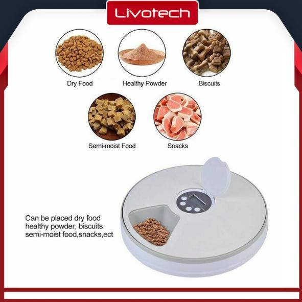 4Pawslife Automatic Pet Food Feeder Timer Tempat Makan Hewan Otomatis Timing Cat Dog Anjing Kucing