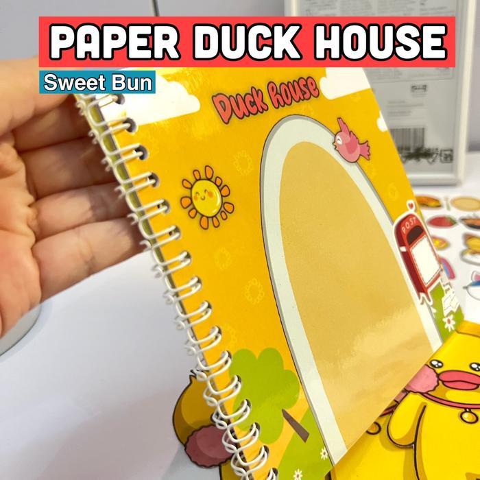 JTTOP" PAPER DUCK HOUSE BOOK RUMAH BEBEK KERTAS MAINAN EDUKASI ANAK TOYS BERANEKA WARNA