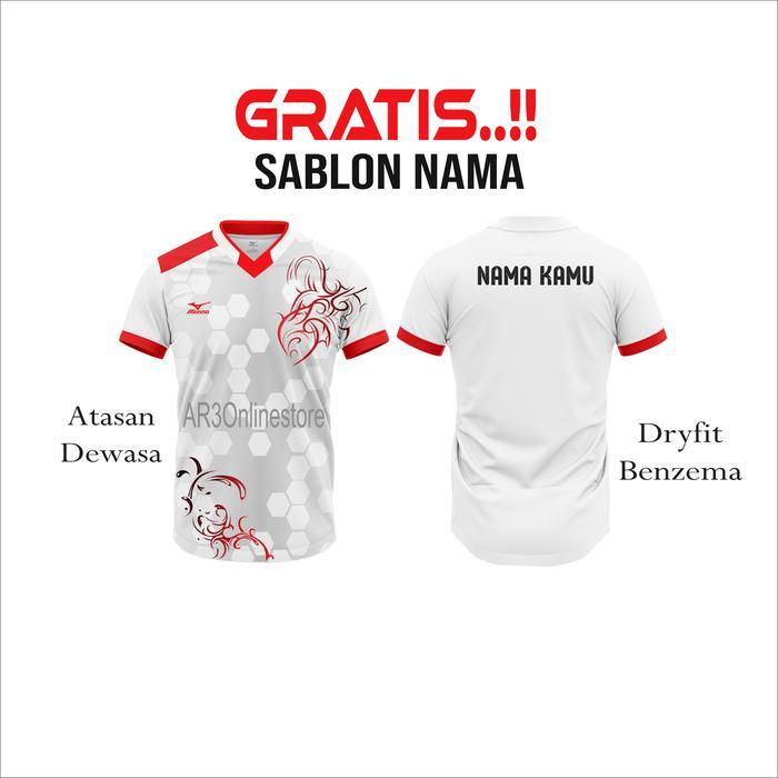ORIGINAL ( FREE SABLON A ) Baju olahpria/wanita koas badminton bulutangkis voli futsal sepak bola