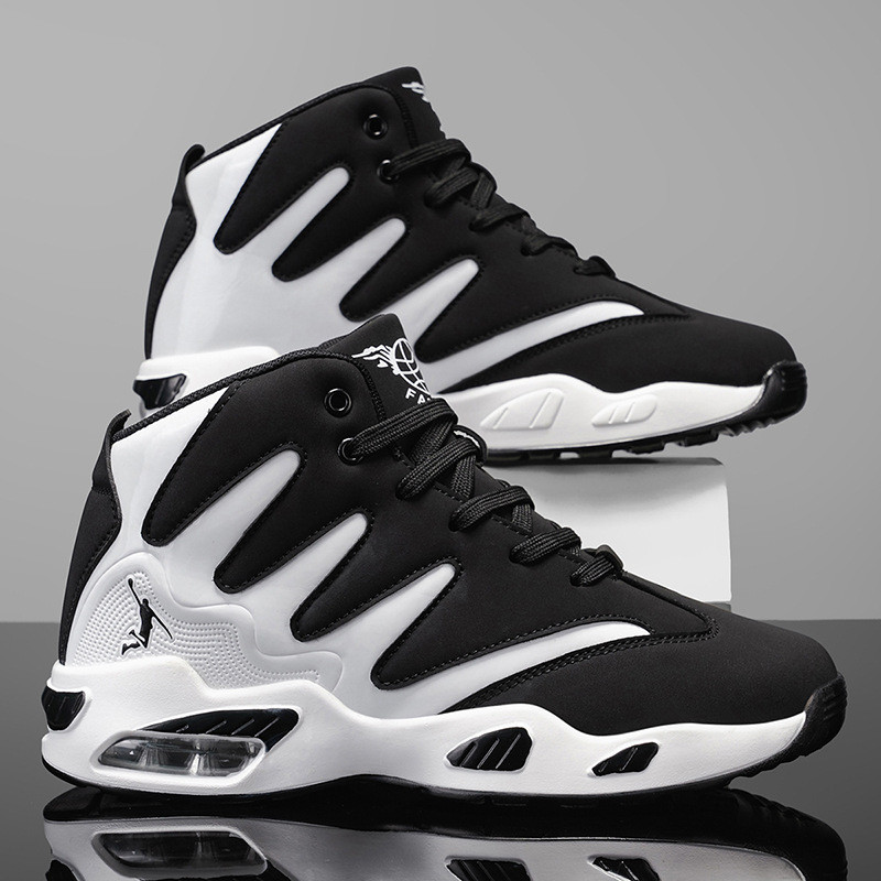 2025 New Men's Fashion Basketball Shoes Sport Running Shoes Leather Surface Casual Shoes Breathable