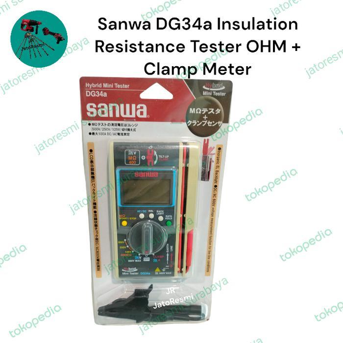 &<&<&<&] Sanwa DG34a Insulation Resistance Tester OHM + Clamp Meter Hybrid Mini
