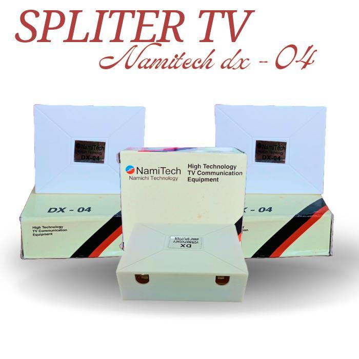 SPLITER ANTENA TV CATV DX - 04 NAMITECH SPLITER ANTENA TV 4WAY SPLITER PENCABANG SIGNAL PADA ANTENA