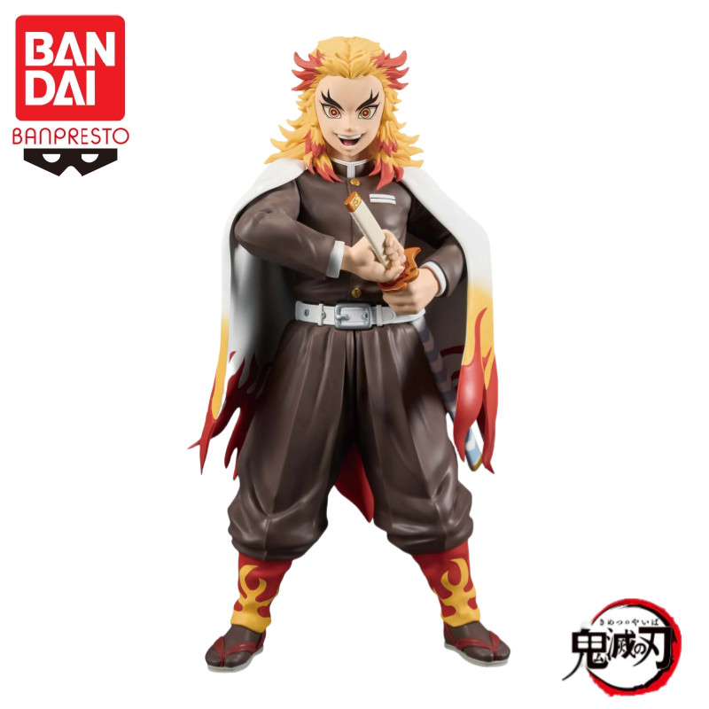 In Stock Bandai Original Banpresto Demon Slayer Grandista Rengoku Kyoujurou Action Figure Model Doll