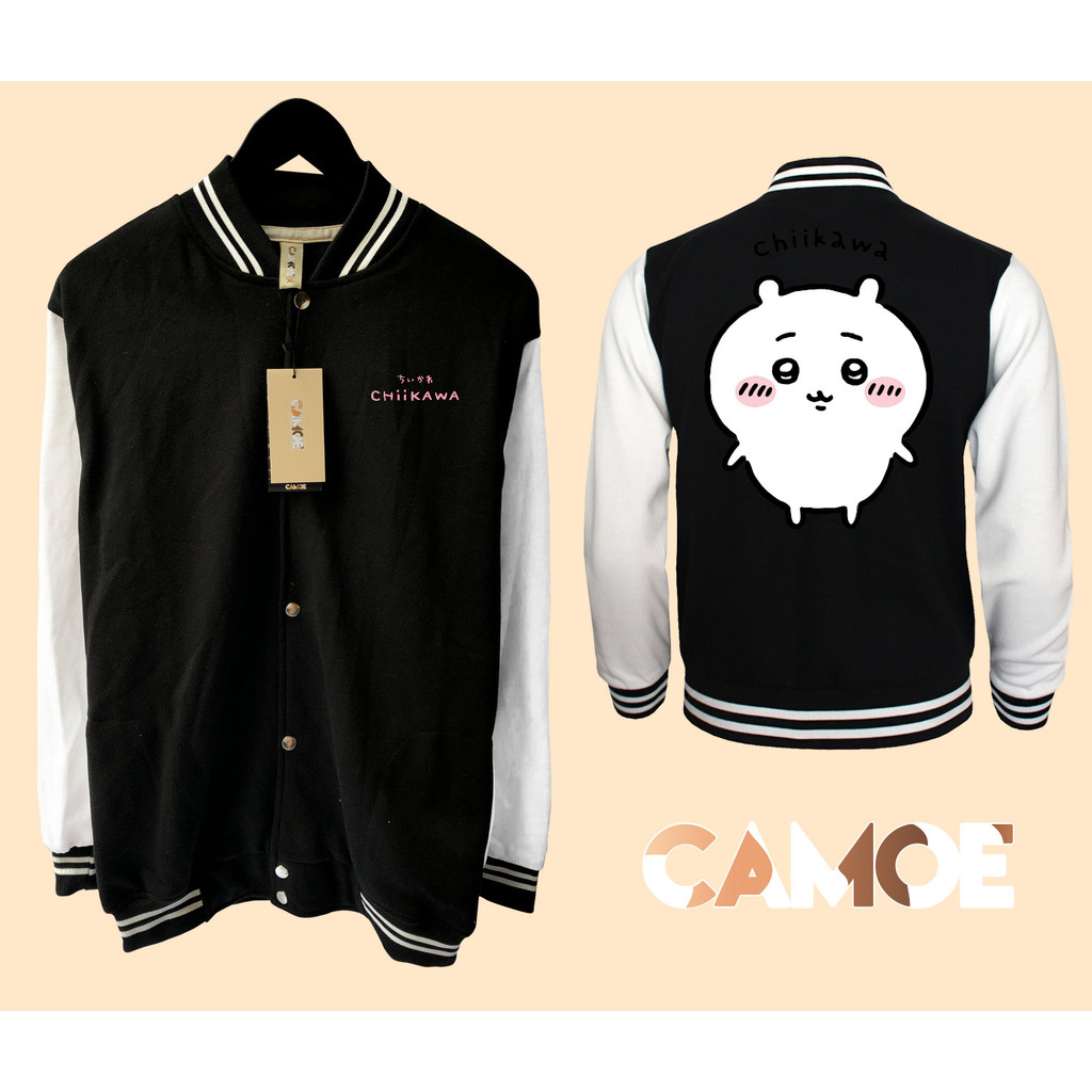 Jaket Baseball Varsity Chiikawa Nanka Chiisakute Kawaii Yatsu Character Chiikawa