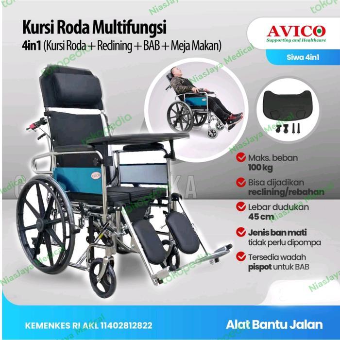 KURSI RODA AVICO 5 N 1 MULTIFUNGSI/ KURSI RODA SELLA 5IN1 LENGKAP BAB - SELLA